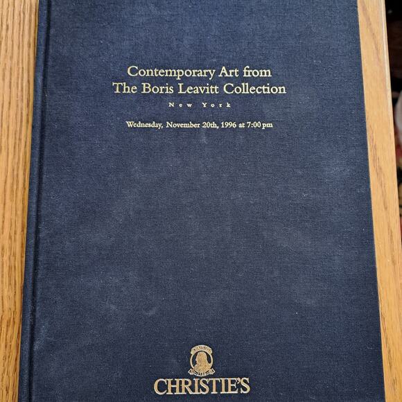 Contemporary Art from The Boris Leavitt Collection Christie's Book November 1996